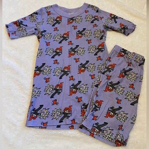 Hannah Andersson Marvel Black Widow Purple Pajama Set - Size 8